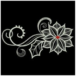 Heirloom Poinsettia 01(Lg) machine embroidery designs