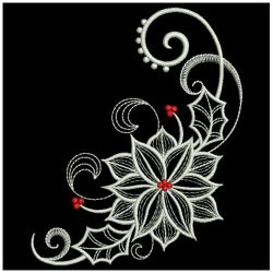 Heirloom Poinsettia 03(Lg) machine embroidery designs
