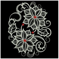 Heirloom Poinsettia 07(Lg) machine embroidery designs