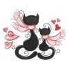 Valentine Cat Silhouettes 10