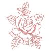 Redwork Romantic Roses(Lg)
