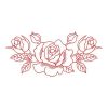 Redwork Romantic Roses 03(Sm)