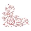 Redwork Romantic Roses 04(Sm)