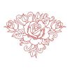 Redwork Romantic Roses 09(Md)