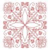 Redwork Jacobean Quilts(Lg)