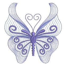 Rippled Colorful Butterfly 01 machine embroidery designs