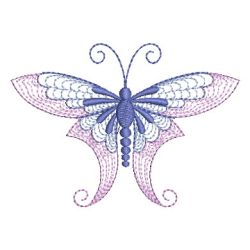 Rippled Colorful Butterfly 03 machine embroidery designs