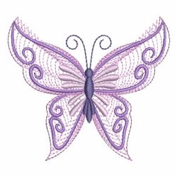Rippled Colorful Butterfly 04 machine embroidery designs