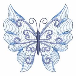 Rippled Colorful Butterfly 05 machine embroidery designs