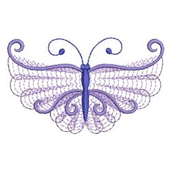 Rippled Colorful Butterfly 06 machine embroidery designs