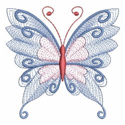 Rippled Colorful Butterfly 07 machine embroidery designs