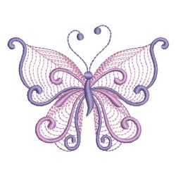 Rippled Colorful Butterfly 09 machine embroidery designs
