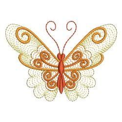 Rippled Colorful Butterfly 11 machine embroidery designs