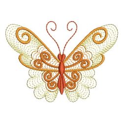 Rippled Colorful Butterfly 11 machine embroidery designs