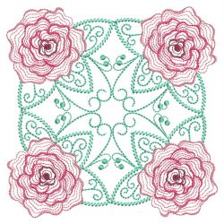 Rippled Vintage Roses 05(Md) machine embroidery designs