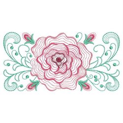 Rippled Vintage Roses 06(Md) machine embroidery designs