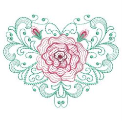Rippled Vintage Roses 07(Sm) machine embroidery designs