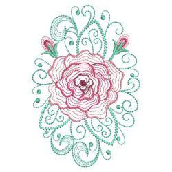 Rippled Vintage Roses 08(Sm) machine embroidery designs