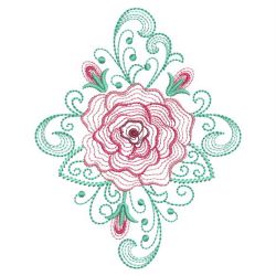 Rippled Vintage Roses 09(Sm) machine embroidery designs