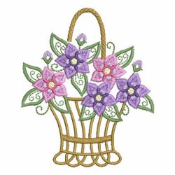 Heirloom Flower Baskets 1 05 machine embroidery designs