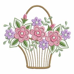 Heirloom Flower Baskets 1 08 machine embroidery designs