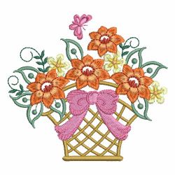Heirloom Flower Baskets 1 11 machine embroidery designs