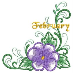Flowers Of The Month 02(Lg) machine embroidery designs
