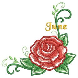 Flowers Of The Month 06(Md) machine embroidery designs