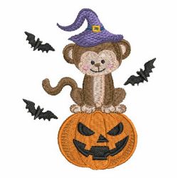 Animals in Halloween 06 machine embroidery designs