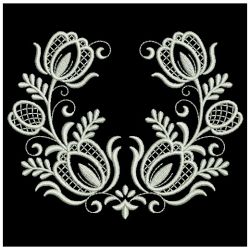 White Work Tulip 03(Md) machine embroidery designs