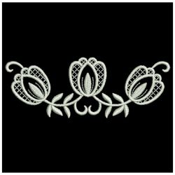 White Work Tulip 04(Md) machine embroidery designs