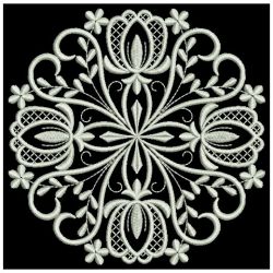 White Work Tulip 07(Lg) machine embroidery designs