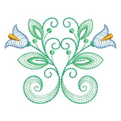 Rippled Fancy Flowers 02(Md) machine embroidery designs