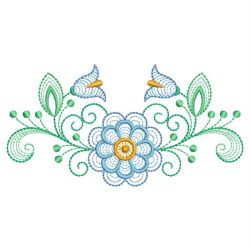 Rippled Fancy Flowers 04(Lg) machine embroidery designs