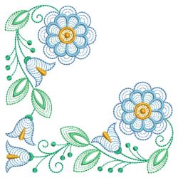 Rippled Fancy Flowers 06(Lg) machine embroidery designs