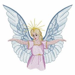 Rippled Magical Angels 01(Lg) machine embroidery designs