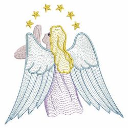 Rippled Magical Angels 02(Md) machine embroidery designs
