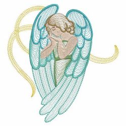 Rippled Magical Angels 03(Md) machine embroidery designs