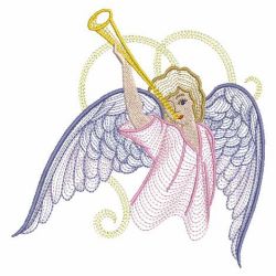 Rippled Magical Angels 04(Lg) machine embroidery designs