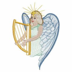 Rippled Magical Angels 05(Lg) machine embroidery designs