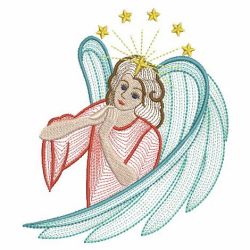 Rippled Magical Angels 08(Md) machine embroidery designs