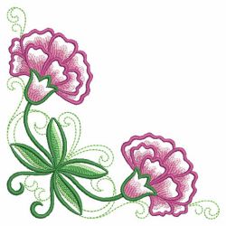 Month Flowers Corner 01(Md) machine embroidery designs