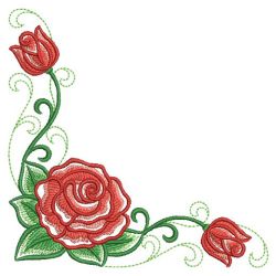 Month Flowers Corner 06(Md) machine embroidery designs