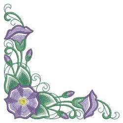 Month Flowers Corner 09(Sm) machine embroidery designs