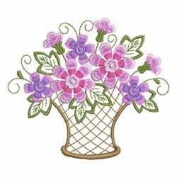 Heirloom Flower Baskets 2 08 machine embroidery designs