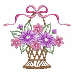 Heirloom Flower Baskets 2 11 machine embroidery designs