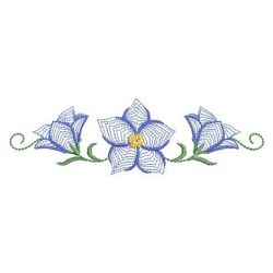 Rippled Bluebells 1 02(Md) machine embroidery designs