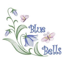 Rippled Bluebells 1 03(Md) machine embroidery designs
