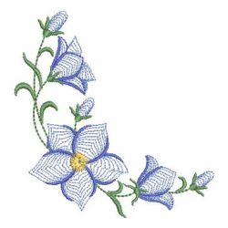 Rippled Bluebells 1 05(Sm) machine embroidery designs