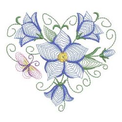 Rippled Bluebells 1 07(Md) machine embroidery designs